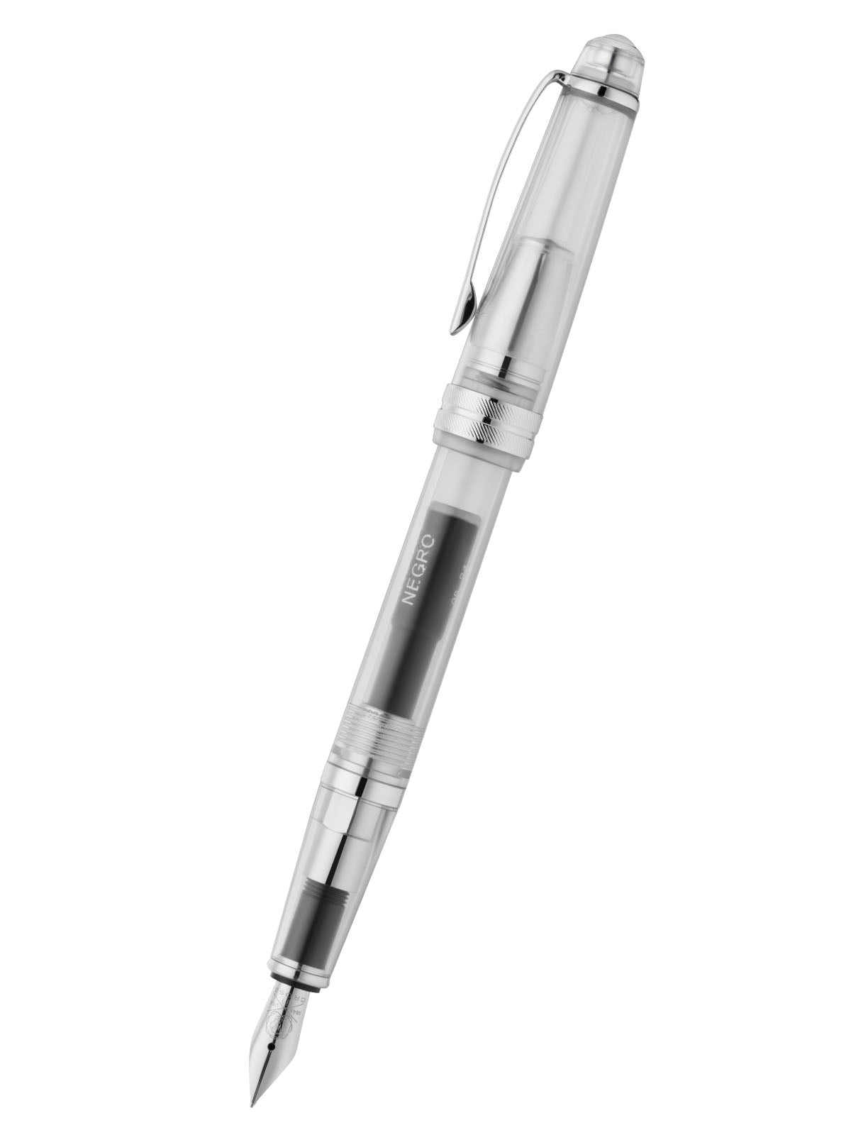 Penna stilografica Bailey Light™ con pennino extra fine in resina trasparente traslucida