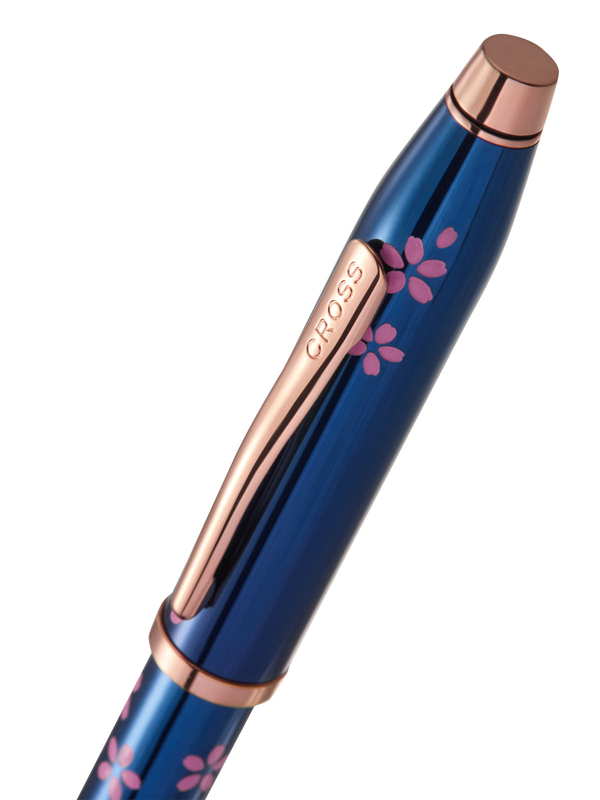 Penna a sfera Century® II Cherry Blossom laccata blu traslucida