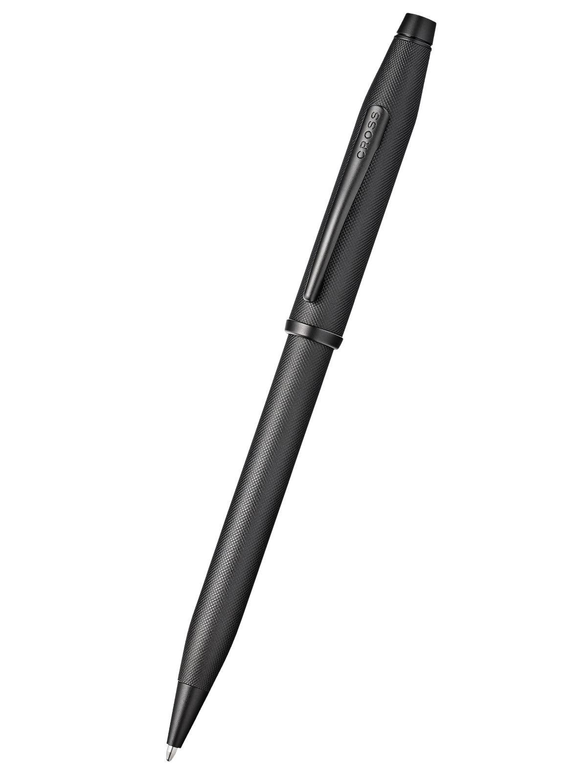 Penna a sfera Century® II con microzigrinatura in PVD nero