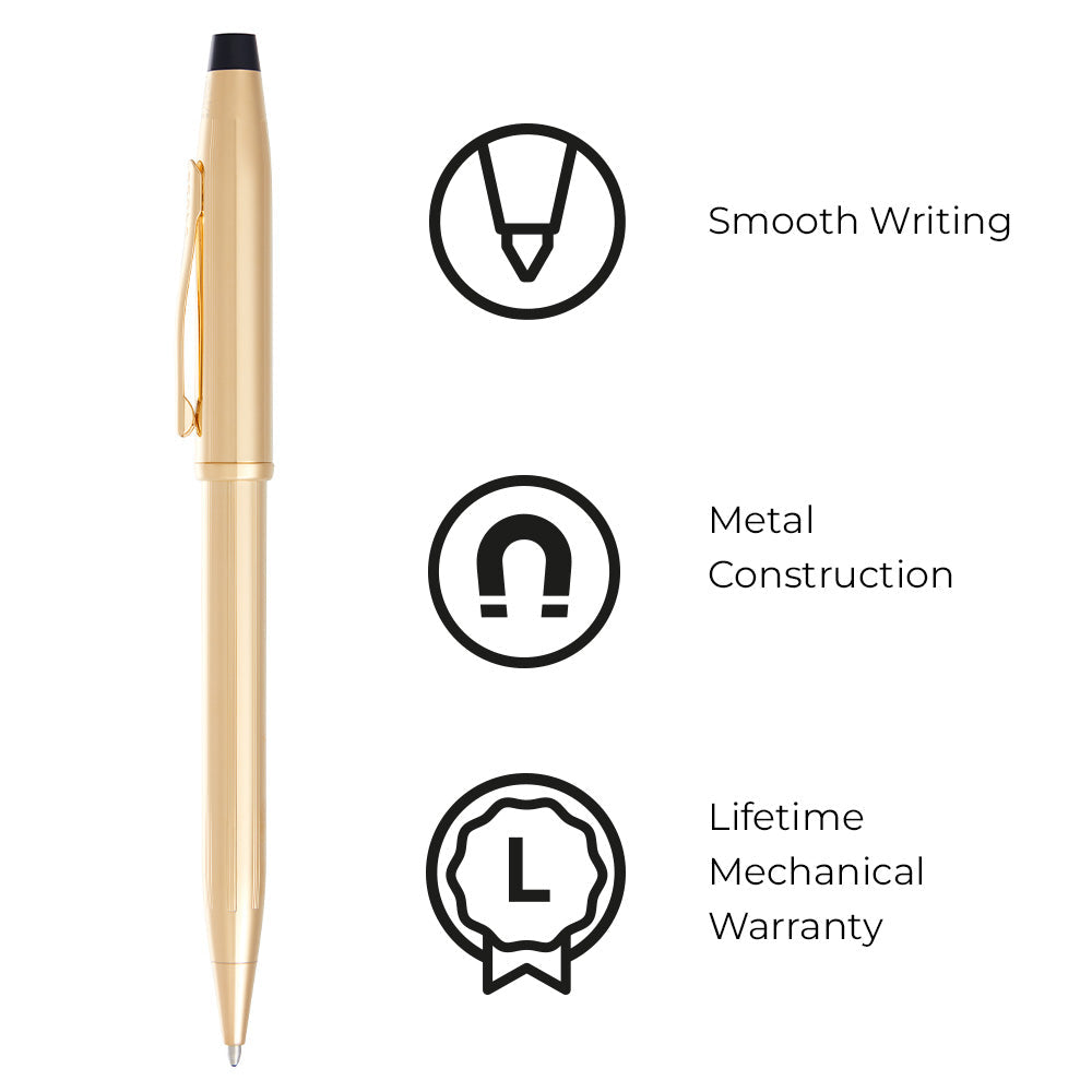 Penna a sfera Century® II in oro 23 carati
