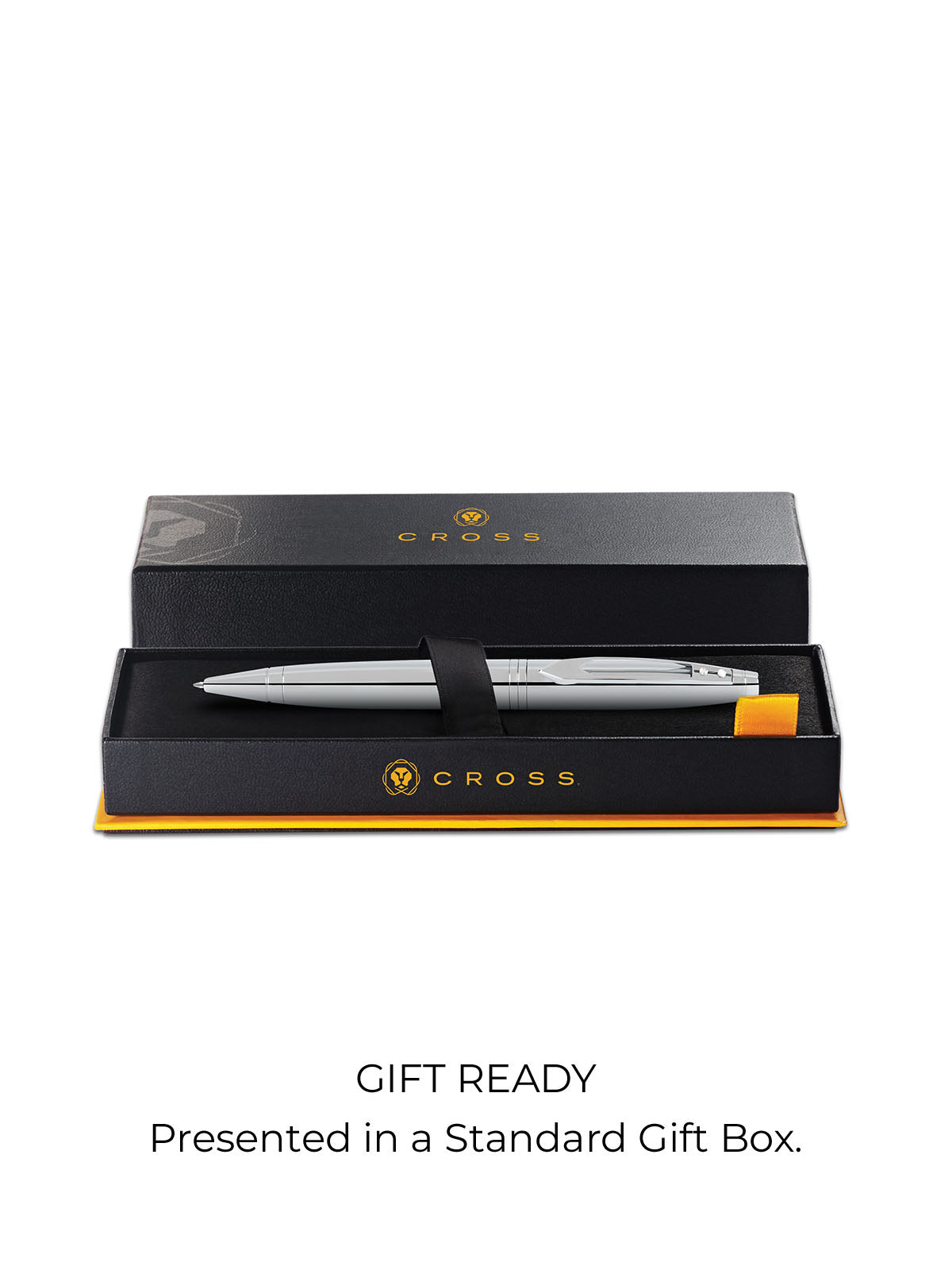 Penna a sfera con clip per finestra Calais™ Nero Opaco