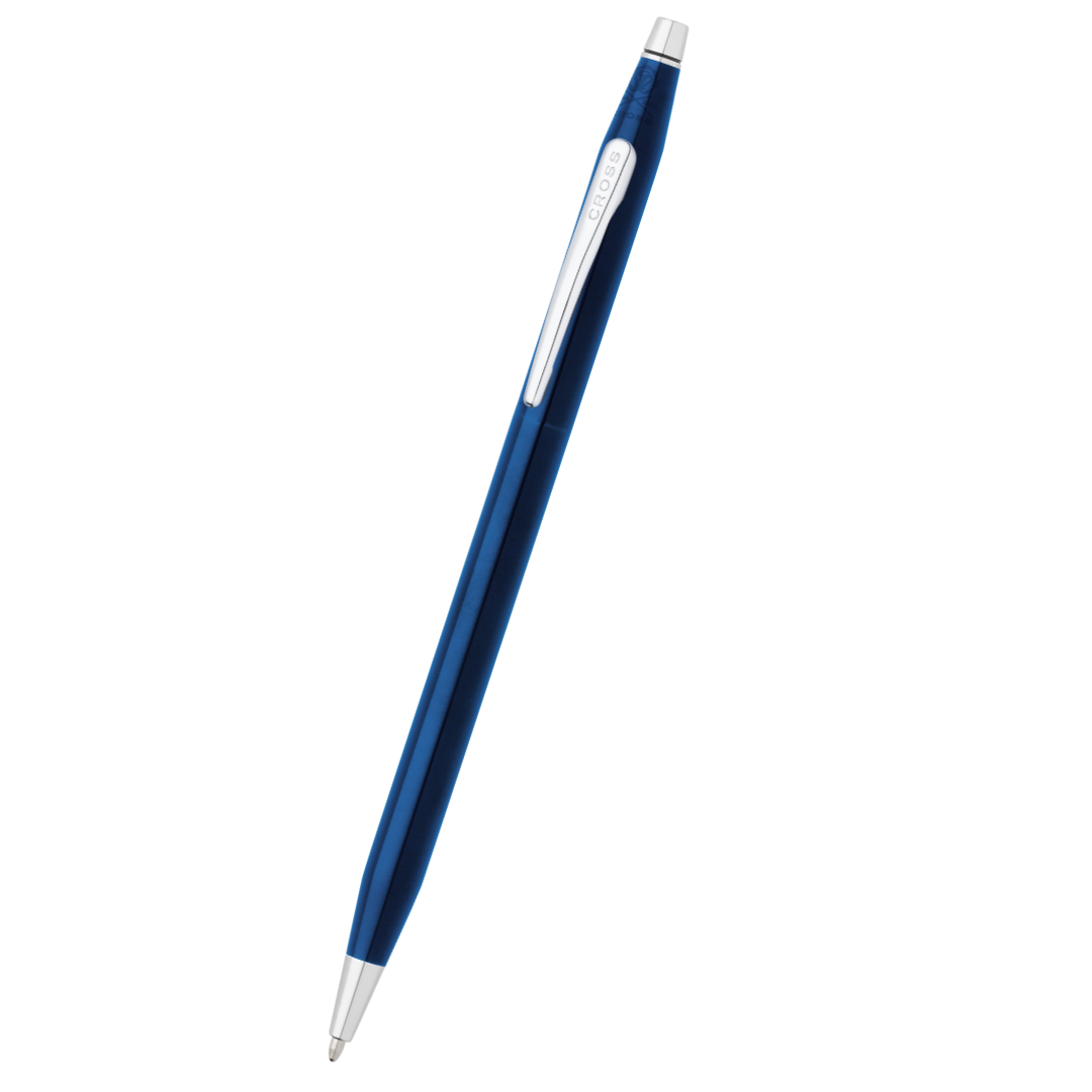 Penna a sfera Classic Century® in PVD blu traslucido lucido