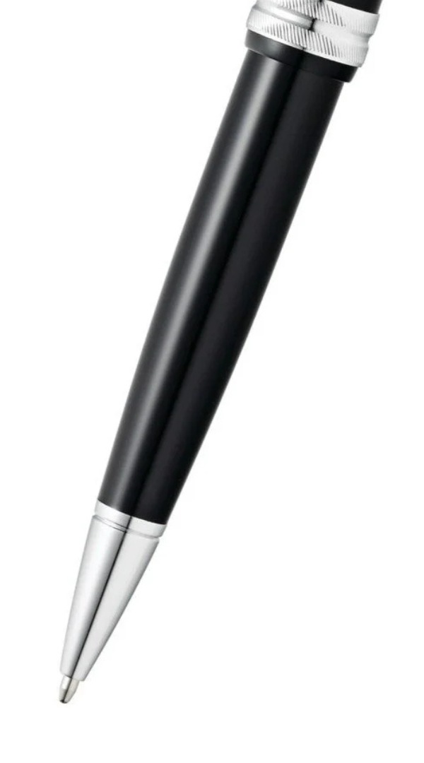 Penna a sfera Bailey Light™ in resina nera lucida