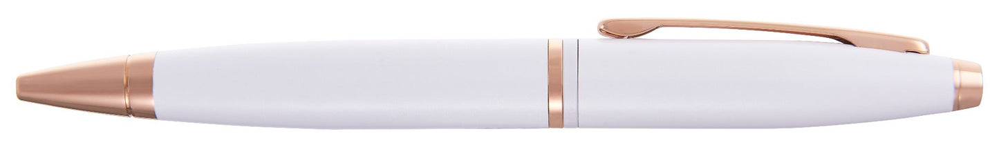Calais Pearlescent White Lacquer Ballpoint Pen