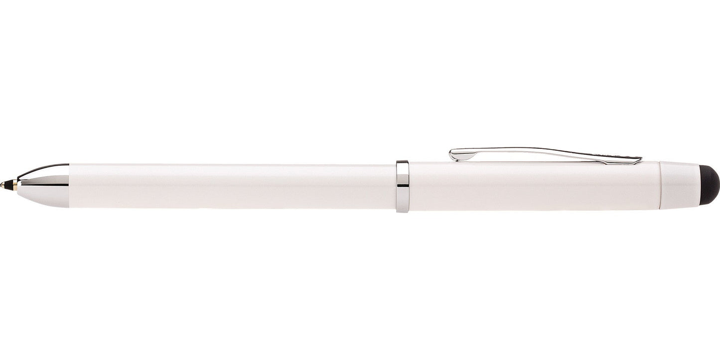 Tech3+ Pearl White Multi-Function Pen