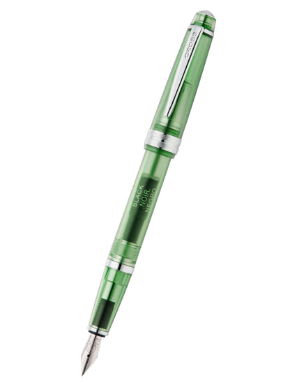 Penna stilografica Bailey Light™ con pennino extra fine in resina verde traslucida