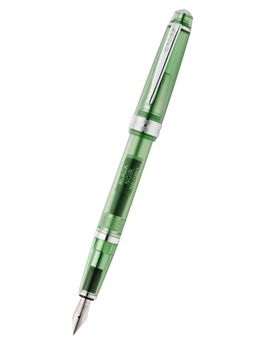 Penna stilografica Bailey Light™ con pennino extra fine in resina verde traslucida