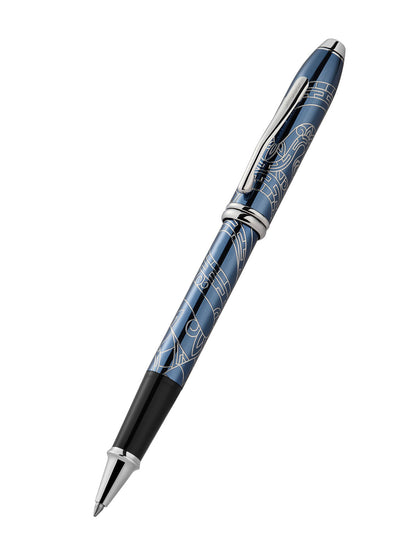 Penna a sfera Townsend® Zodiac Year of the Snake laccata blu
