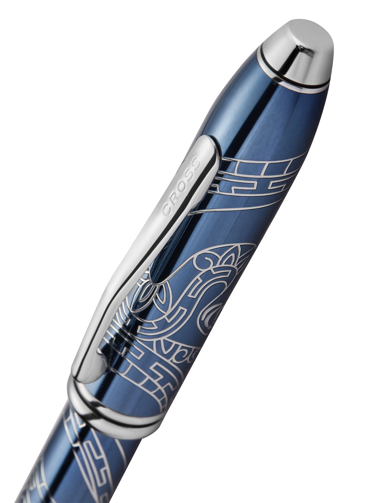Penna a sfera Townsend® Zodiac Year of the Snake laccata blu