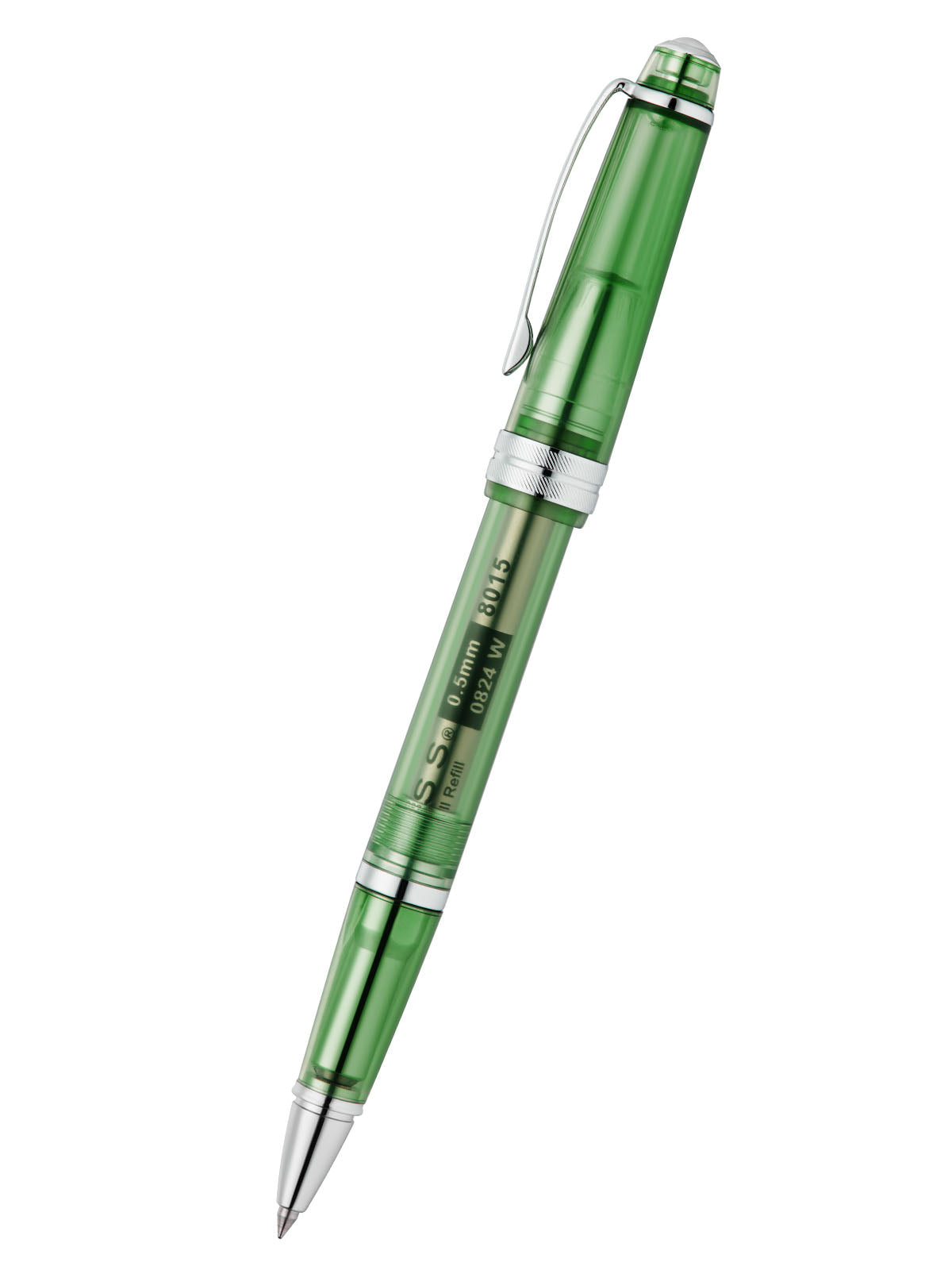 Penna a sfera Bailey Light™ in resina verde traslucida
