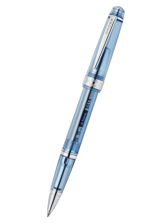 Penna a sfera Bailey Light™ in resina blu navy traslucida