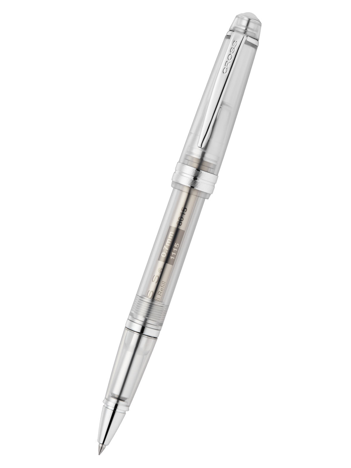 Penna a sfera Bailey Light™ in resina trasparente traslucida