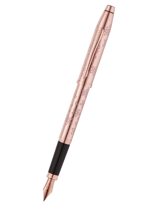 Penna stilografica Century® II Cherry Blossom placcata oro rosa con pennino fine