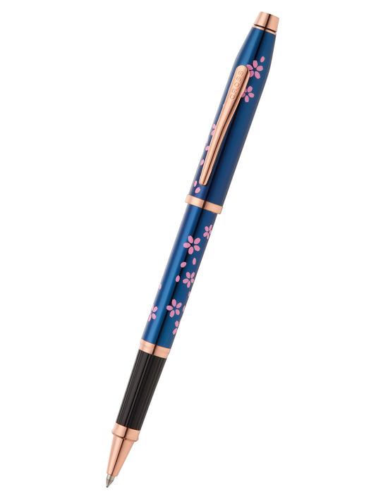 Penna a sfera Century® II Cherry Blossom laccata blu traslucida