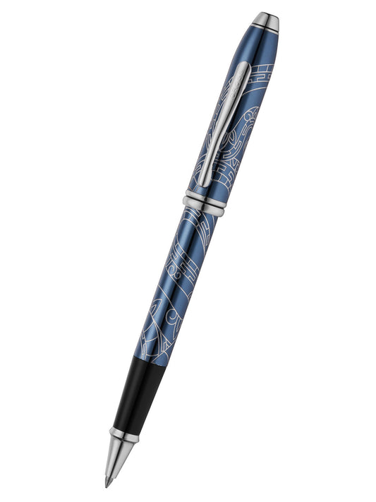 Penna a sfera Townsend® Zodiac Year of the Snake laccata blu