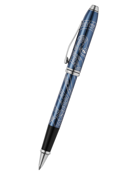 Penna a sfera Townsend® Zodiac Year of the Snake laccata blu