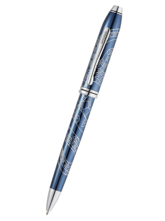 Penna a sfera Townsend® Zodiac Year of the Snake laccata blu