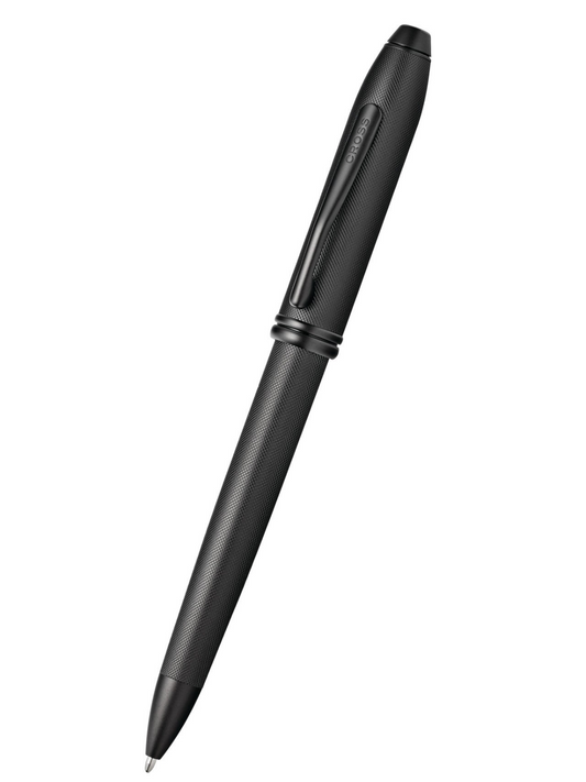 Penna a sfera Townsend® con microzigrinatura in PVD nero