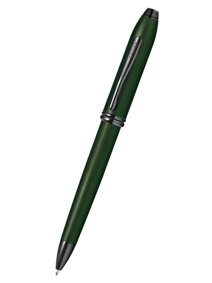 Penna a sfera Townsend® con microzigrinatura PVD verde opaco