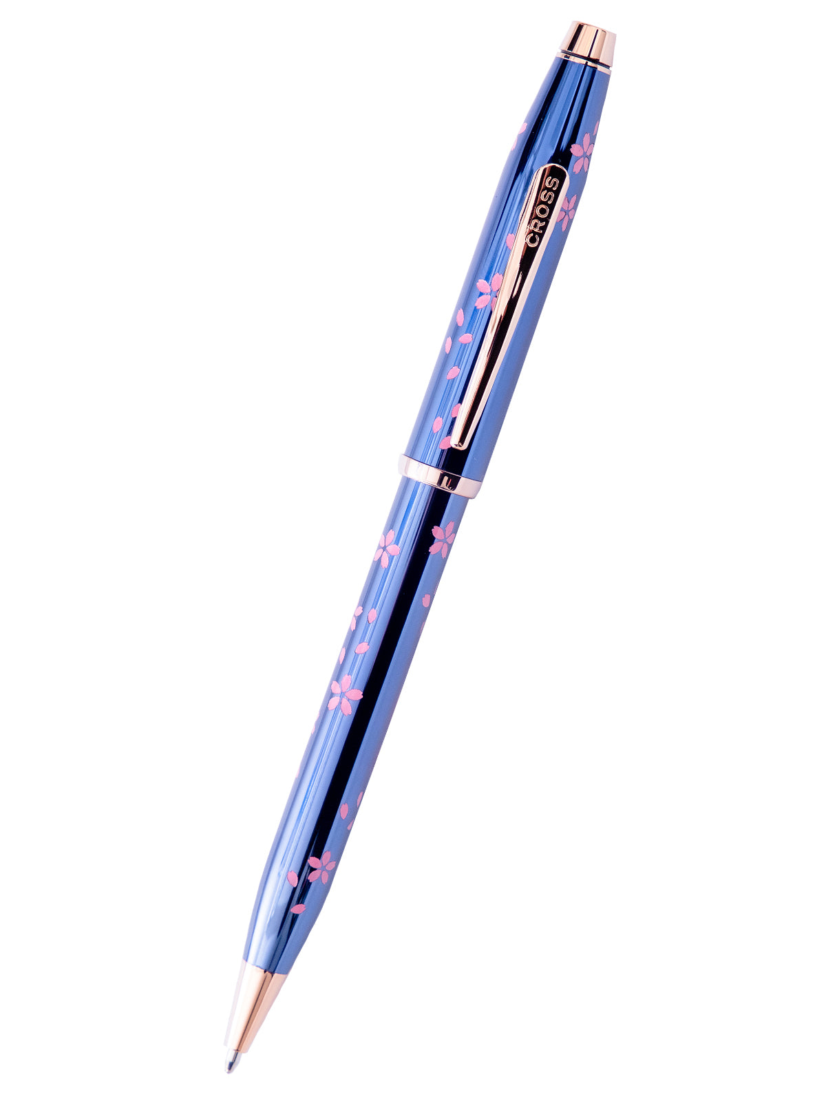 Penna a sfera Century® II Cherry Blossom laccata blu traslucida