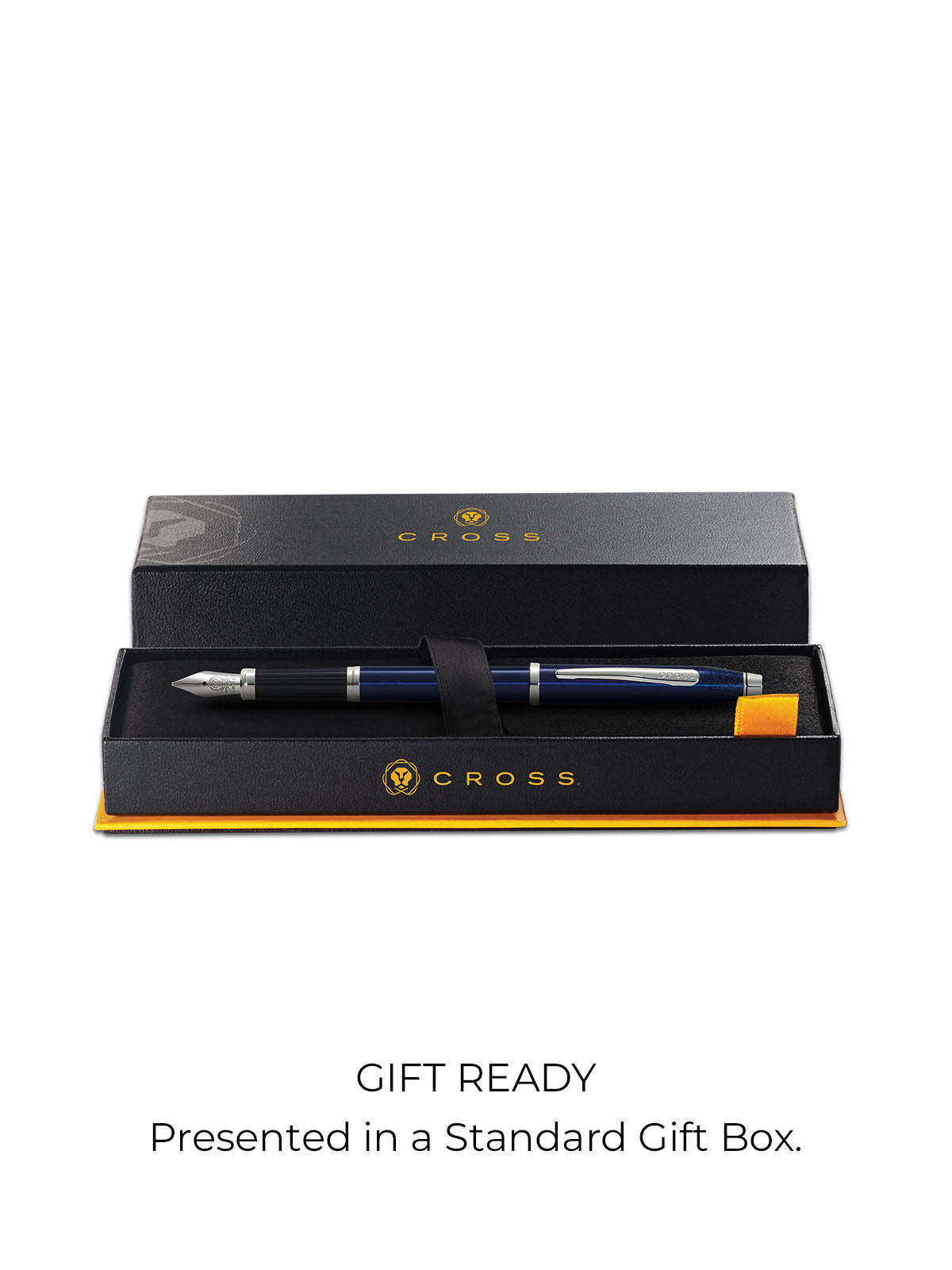 Penna stilografica Century® II con pennino medio laccato blu traslucido