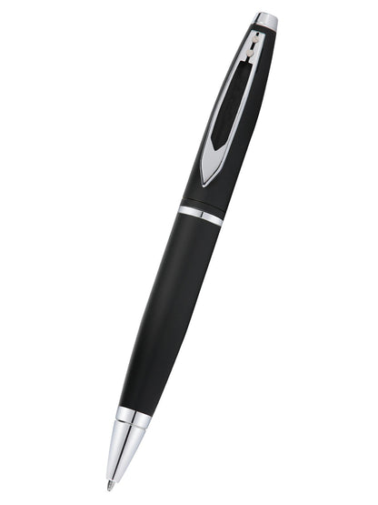 Penna a sfera con clip per finestra Calais™ Nero Opaco