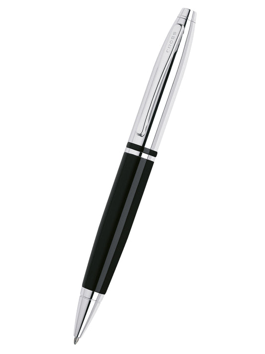 Penna a sfera Calais™ cromata e laccata nera