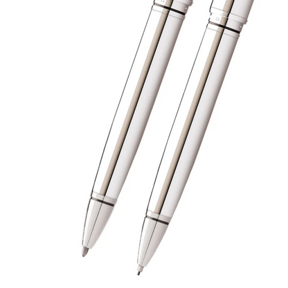 Set regalo penna e matita Coventry in cromo lucido