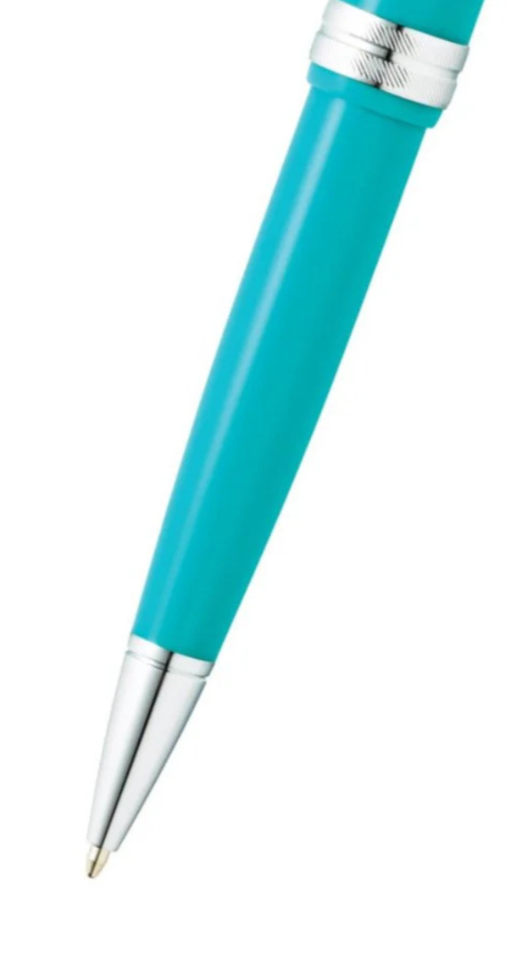 Penna a sfera Bailey Light™ in resina verde acqua lucida