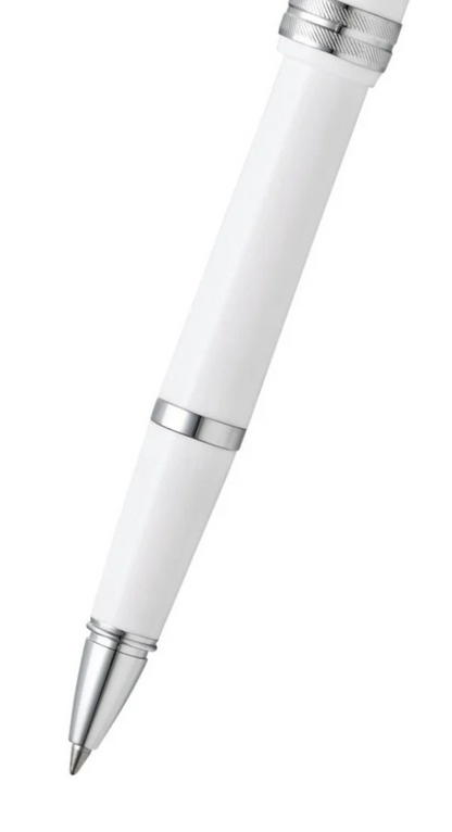 Penna a sfera Bailey Light™ in resina bianca lucida