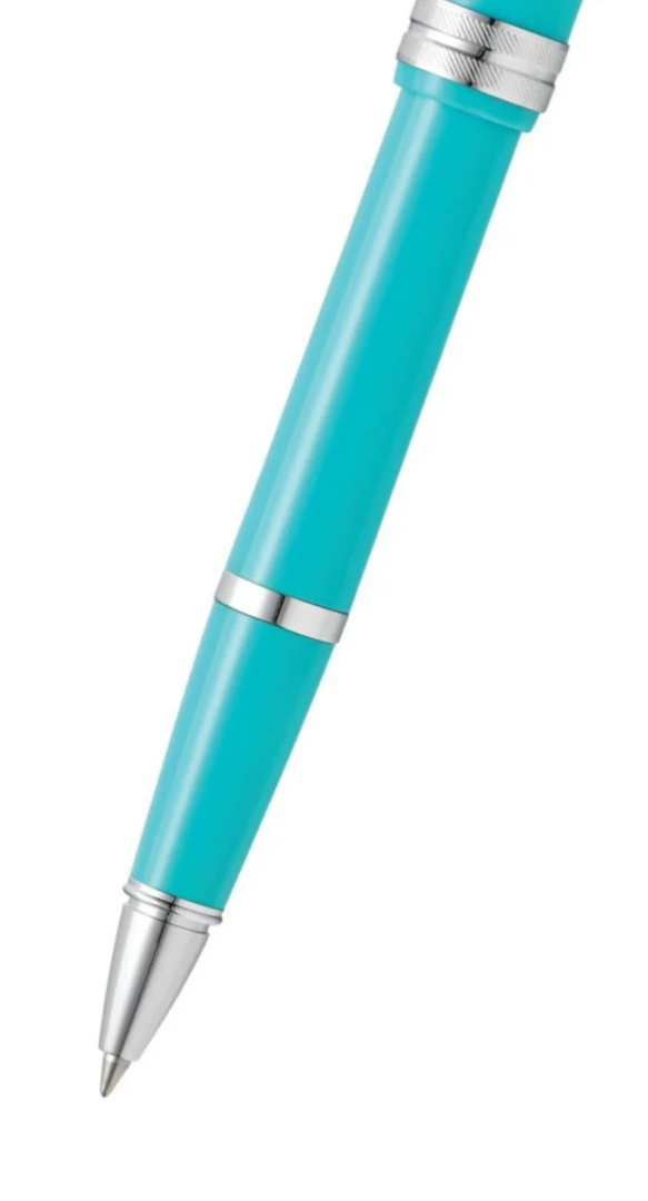 Penna a sfera Bailey Light™ in resina verde acqua lucida