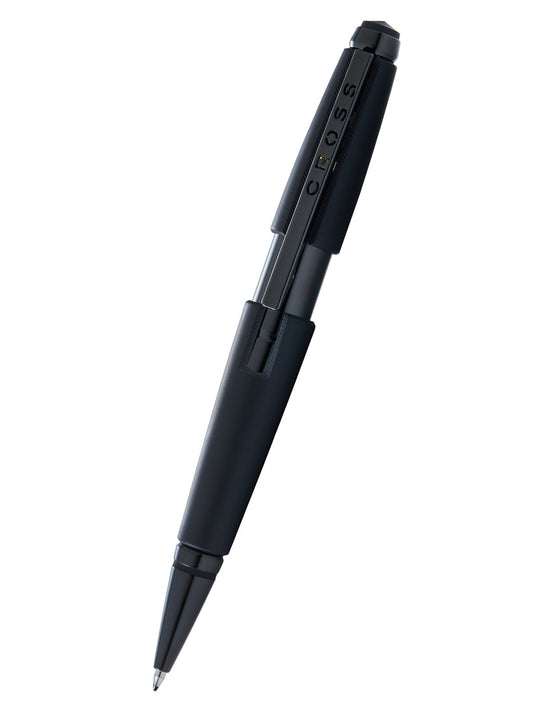 Penna a sfera in gel laccato nero opaco Edge™