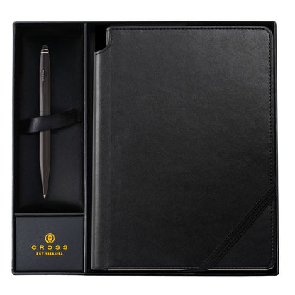 Set regalo Tech2 Satin Black  - penna a sfera + notebook
