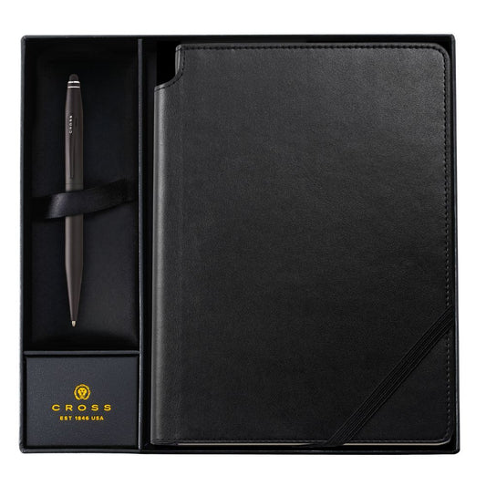Set regalo Tech2 Satin Black  - penna a sfera + notebook