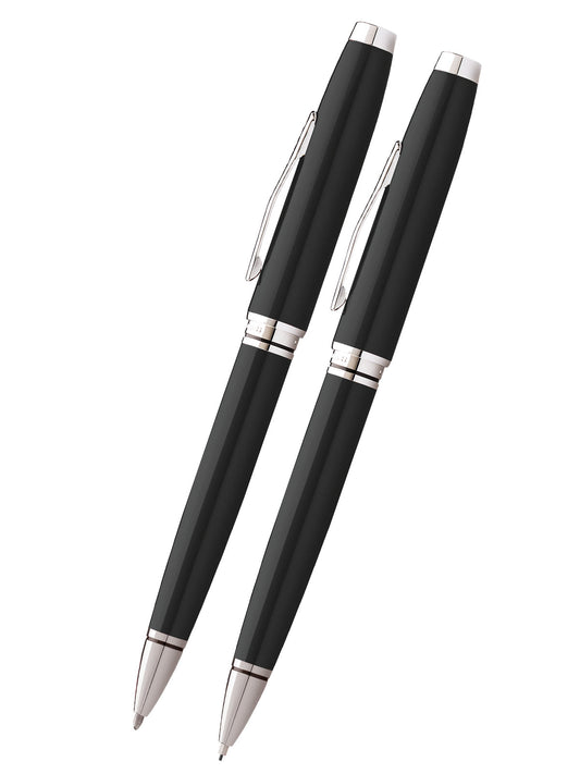 Set regalo penna e matita laccata nera Coventry