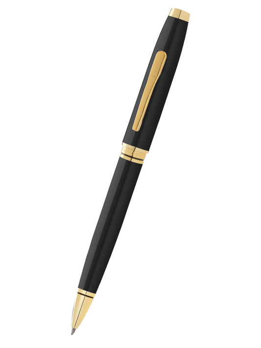 Lacca nera Coventry con penna a sfera color oro