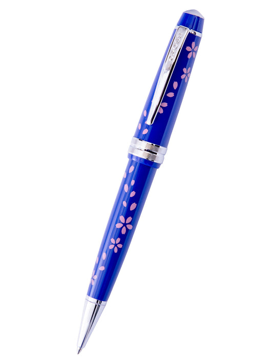 Penna a sfera Bailey Light™ Cherry Blossom in resina blu lucida