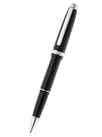 Lume Obsidian Black con particolari in cromo lucido – penna a sfera