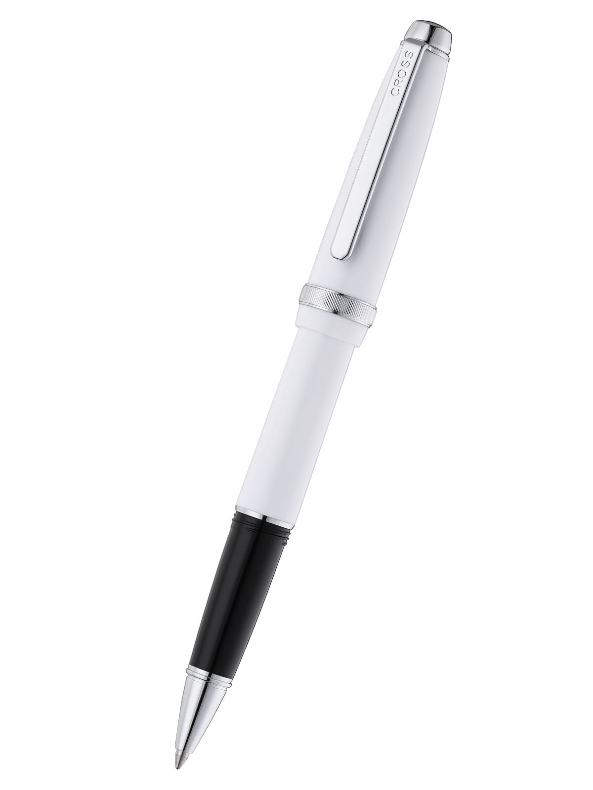 Lume Porcelain White con particolari cromati lucidi – penna a sfera
