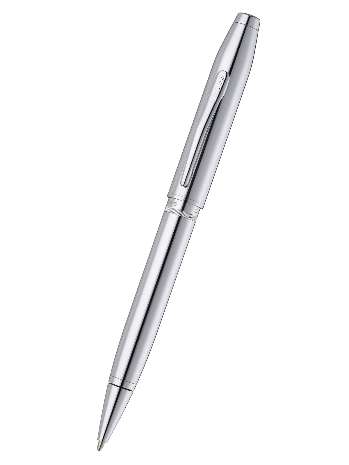 Foundry Polished Chrome con particolari cromati lucidi – penna a sfera