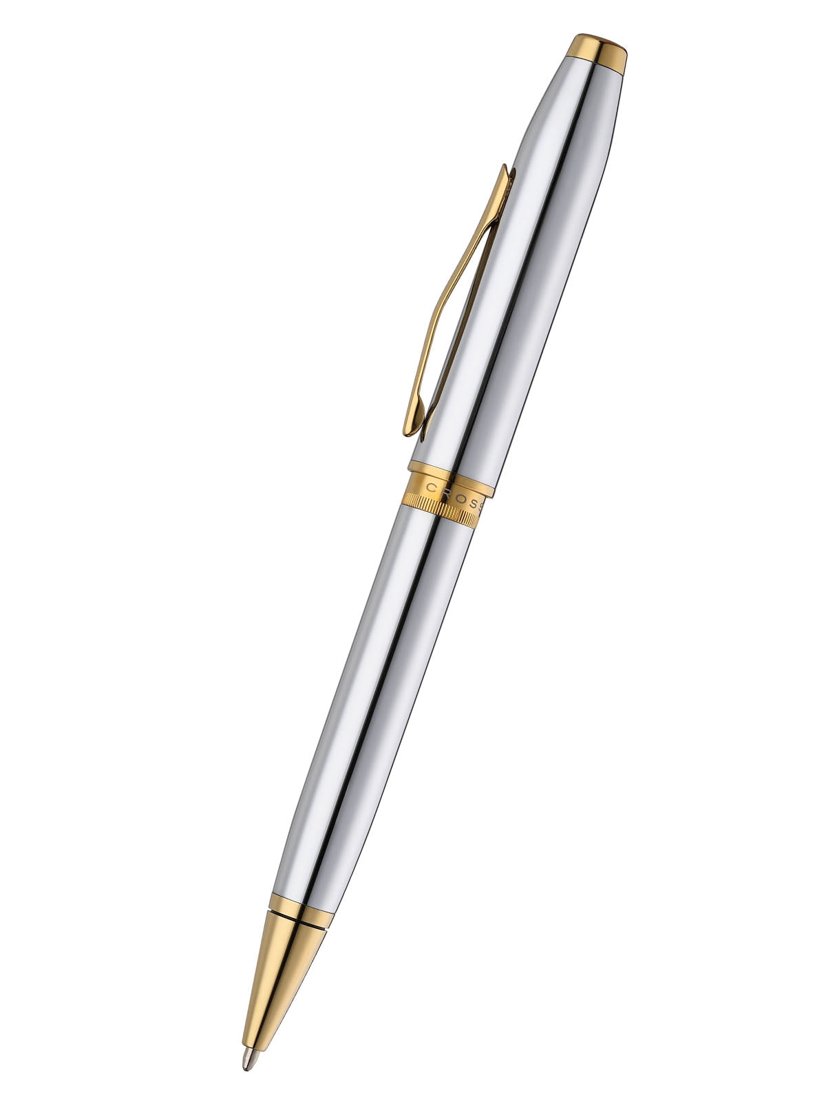 Foundry Polished Chrome con particolari PVD oro – penna a sfera