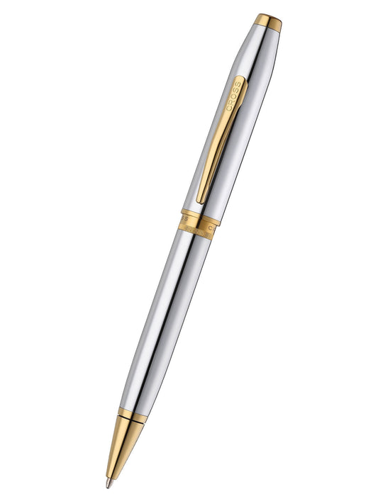 Foundry Polished Chrome con particolari PVD oro – penna a sfera