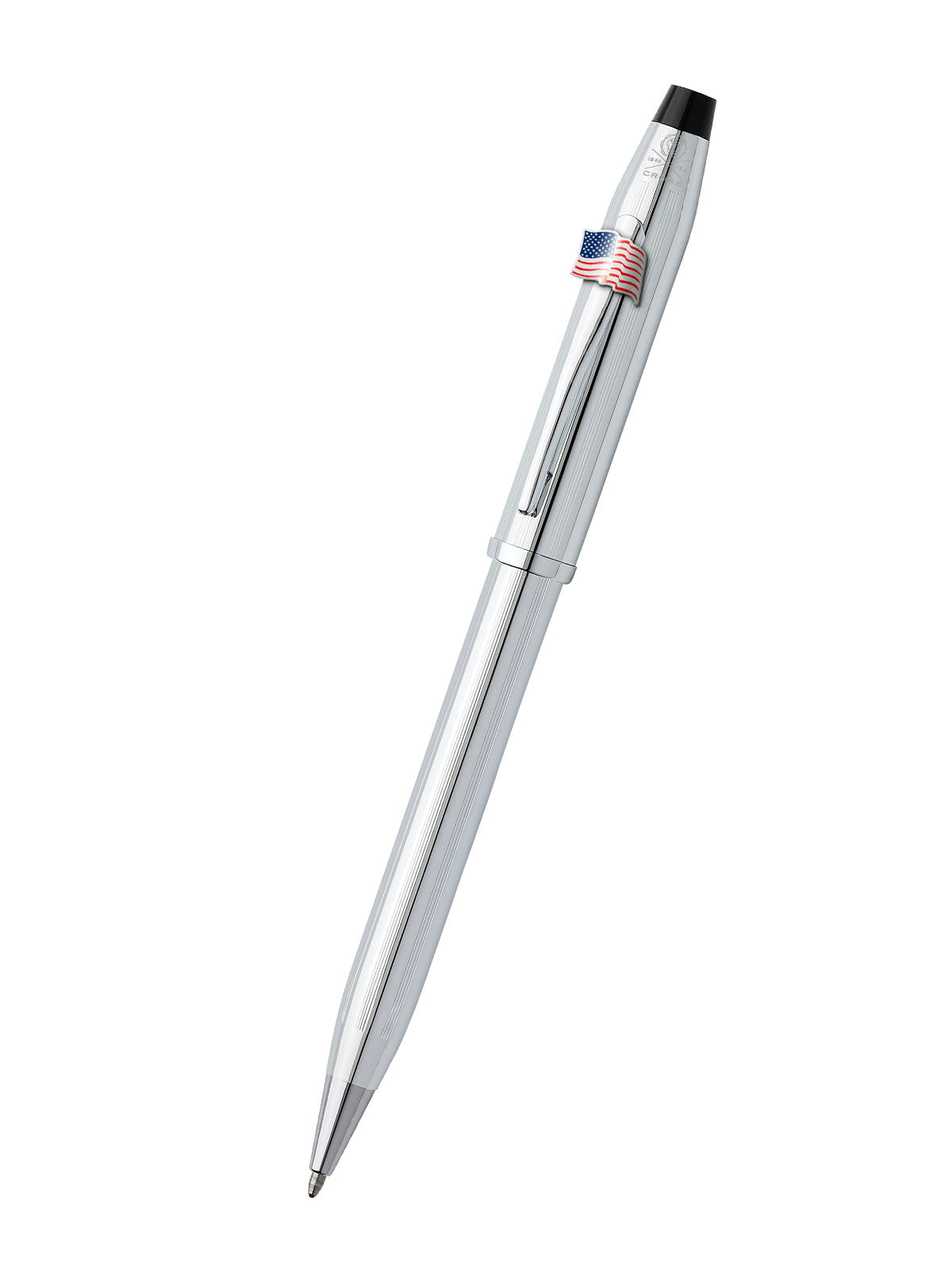 Penna a sfera Century® II cromata lucida con emblema della bandiera americana