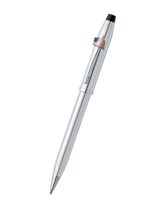 Penna a sfera Century® II cromata lucida con emblema della bandiera americana