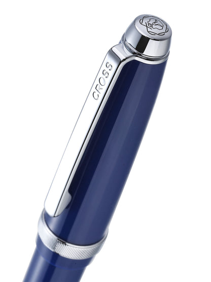 Lume Deep Sea Blue con particolari cromati lucidi – penna a sfera