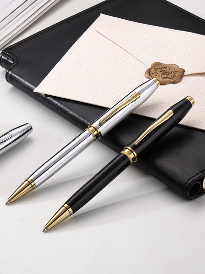 Foundry Polished Chrome con particolari PVD oro – penna a sfera