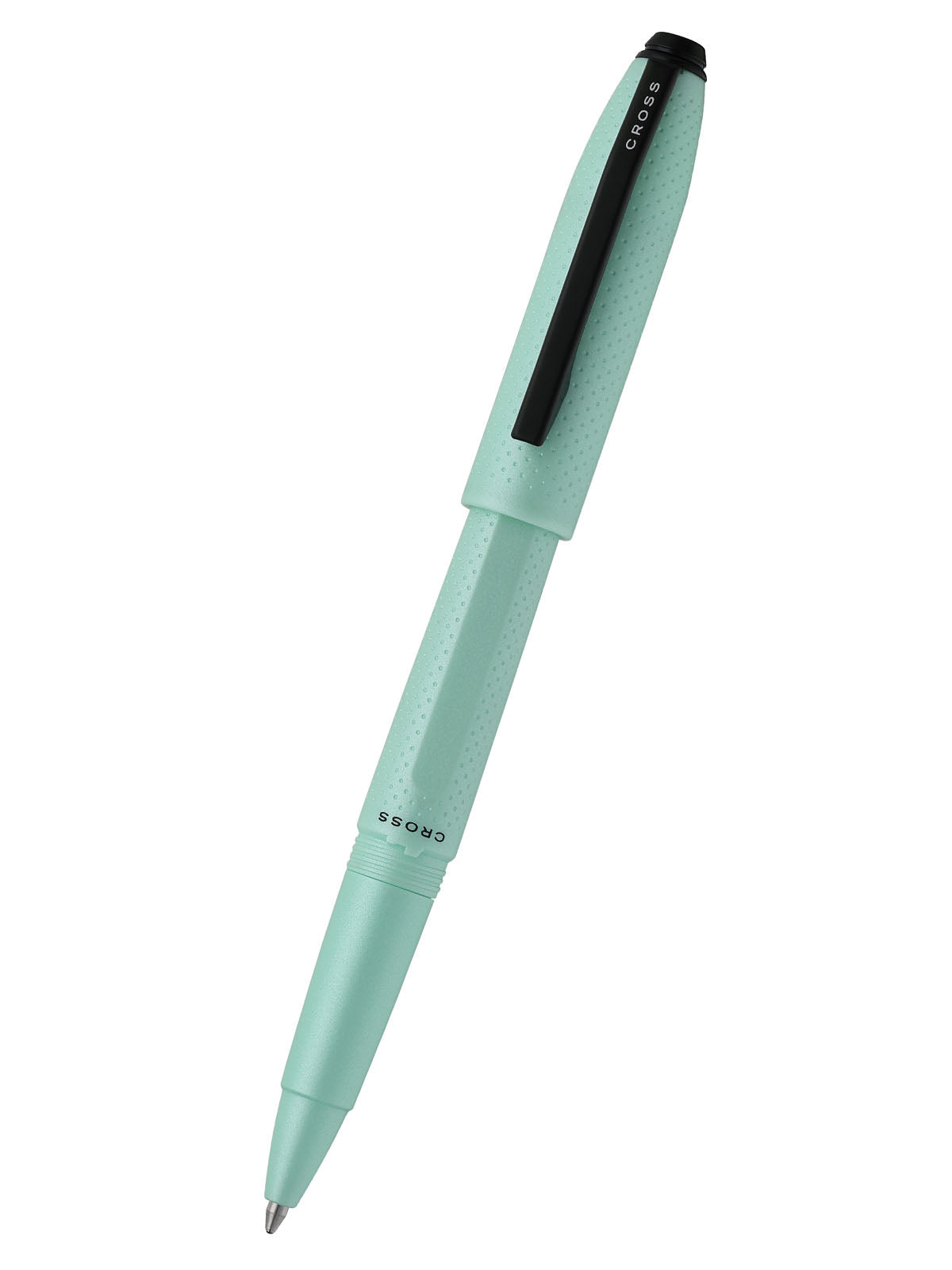 Prism Seafoam in resina con particolari neri lucidi – Penna a sfera