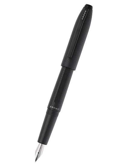 Prism Obsidian Black in resina con particolari neri lucidi – Stilografica con pennino F in acciaio inox