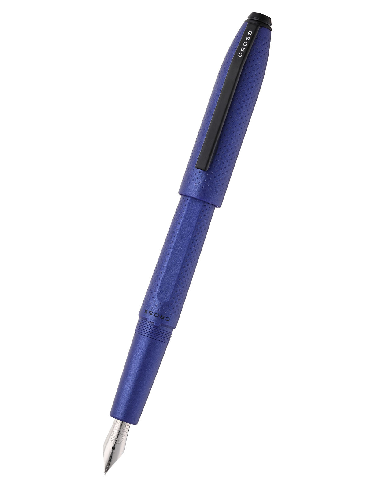 Prism Deep Sea Blue in resina con particolari neri lucidi – Stilografica con pennino F in acciaio inox