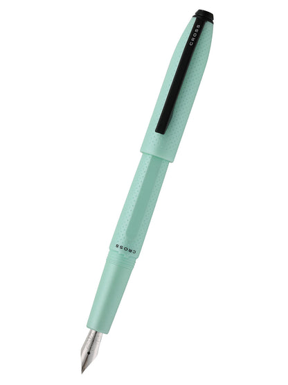 Prism Seafom in resina con particolari neri lucidi – Stilografica con pennino F in acciaio inox